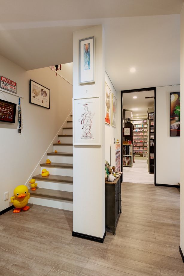 近藤建設 【3000万円台/50坪台/書庫/造作/間取り図】飾り楽しむ趣味の部屋。窓の少ない図書館のような本棚のある家の建築実例画像2