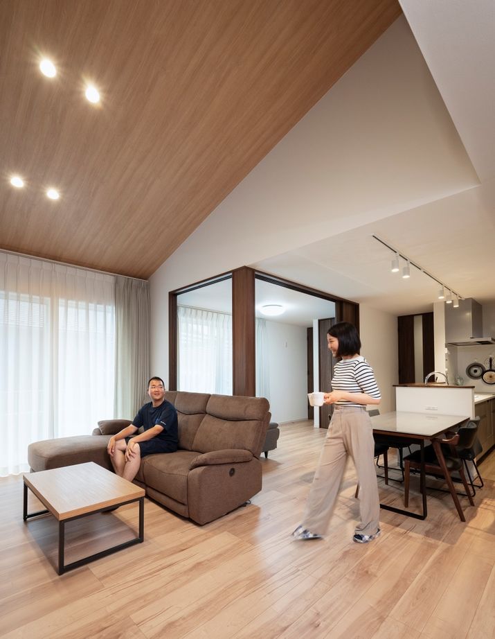 近藤建設 【平屋/2000万円台/30坪台/回遊動線/間取り図】洗濯動線は一括で、キッチンと玄関は近く！家事を楽する家の建築実例画像2