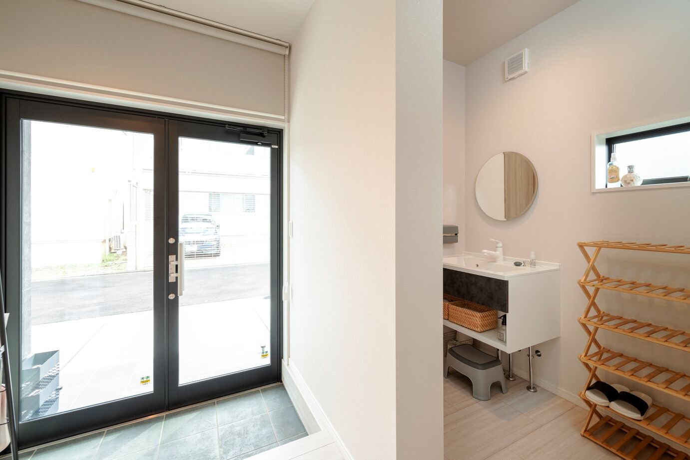 近藤建設 【店舗併用住宅/3000万円台/40坪台/間取り図】木造で叶えた、天井高3mの開放感のあるバレエ教室スタジオの建築実例画像16