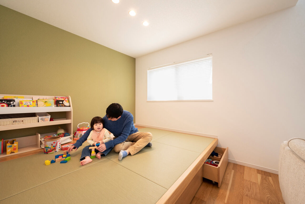 近藤建設 【2000万円台/30坪台/間取り図】2つの回遊動線で暮らしが快適。それぞれの居場所を叶えた北欧テイストの家の建築実例画像3