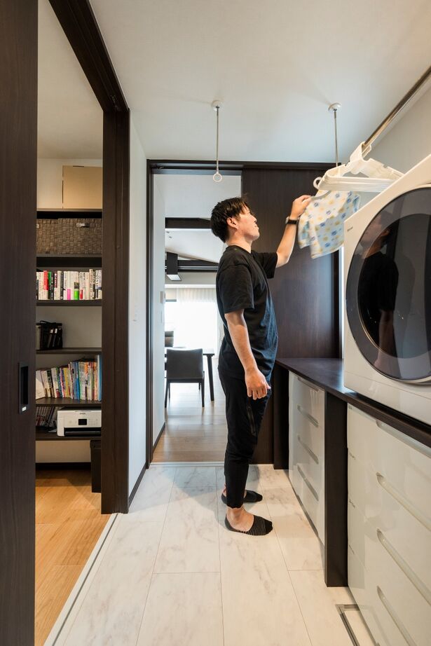 近藤建設 【70坪台/完全分離型二世帯/平屋風】カッコいい外観や動線が自慢！二世帯それぞれに快適なフルオーダーの家の建築実例画像5