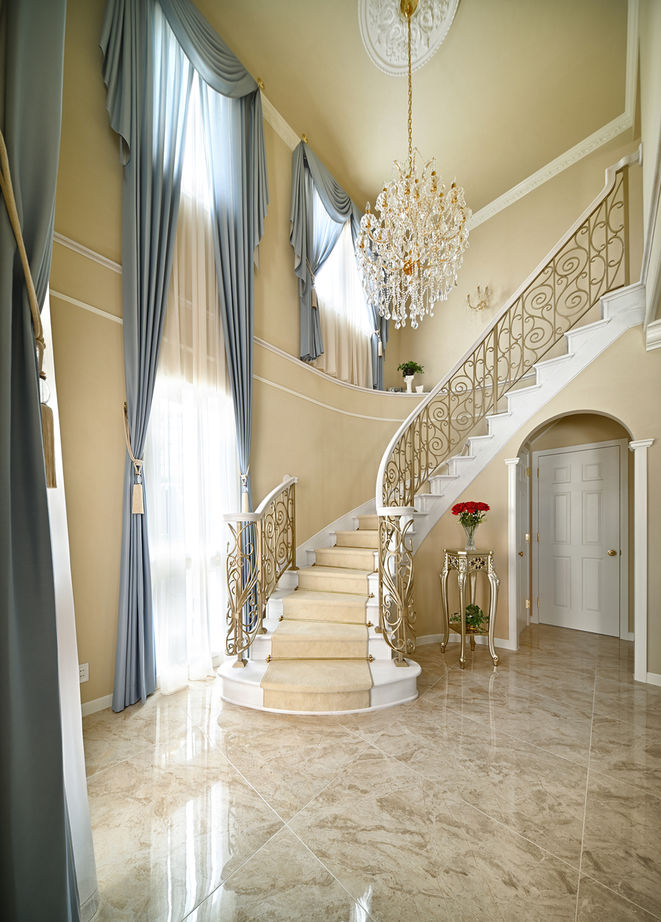 ノアデザインインク 【輸入住宅／お城のような家】インテリアまでこだわり抜いた理想の空間。ホテルライクな気品あふれる邸宅の建築実例画像2