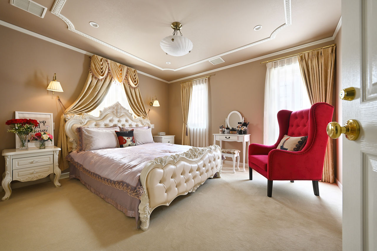 ノアデザインインク 【輸入住宅／お城のような家】インテリアまでこだわり抜いた理想の空間。ホテルライクな気品あふれる邸宅の建築実例画像7