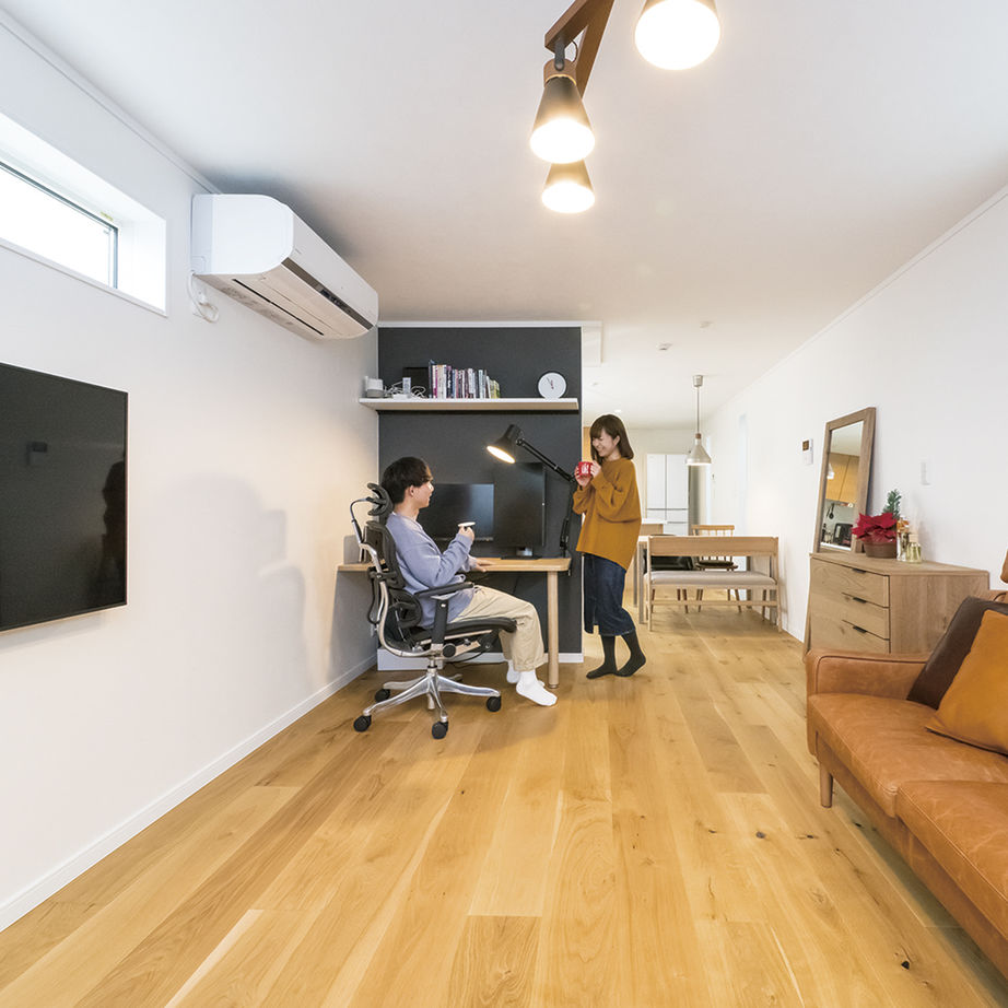 プロネット 【1000万円台/20坪台/間取り図】狭小地とは思えない広々リビング！1フロア8坪で実現したゆとりある暮らしの建築実例画像2