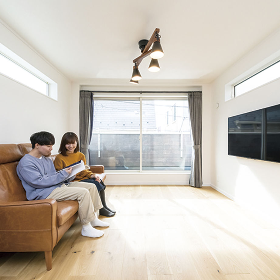 プロネット 【1000万円台/20坪台/間取り図】狭小地とは思えない広々リビング！1フロア8坪で実現したゆとりある暮らしの建築実例画像3