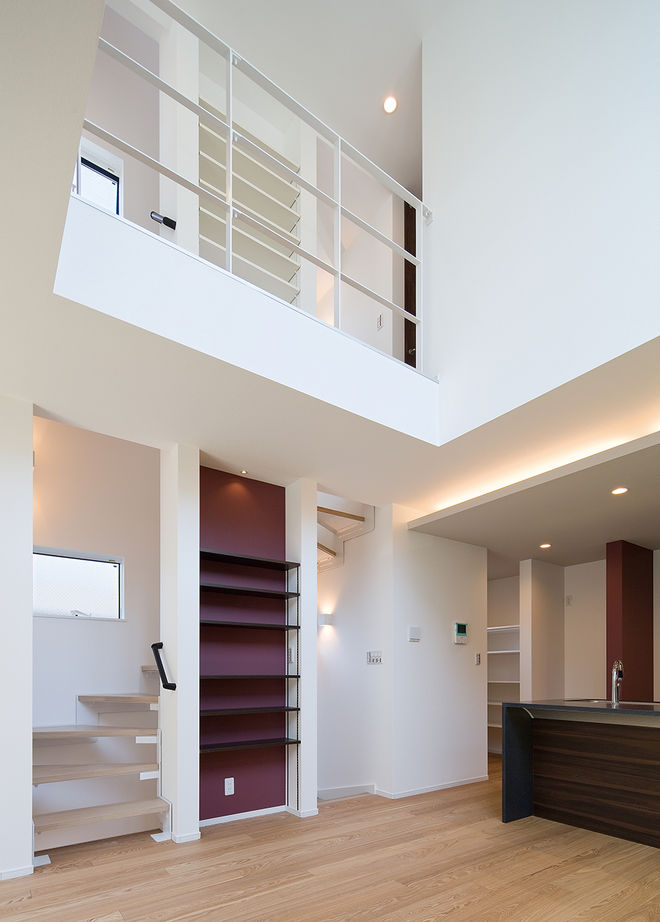 プロネット 【2000万円台/30坪台/間取り図/吹き抜け】都心でものんびりと暮らせるバルコニー付き3階建て狭小住宅の建築実例画像6