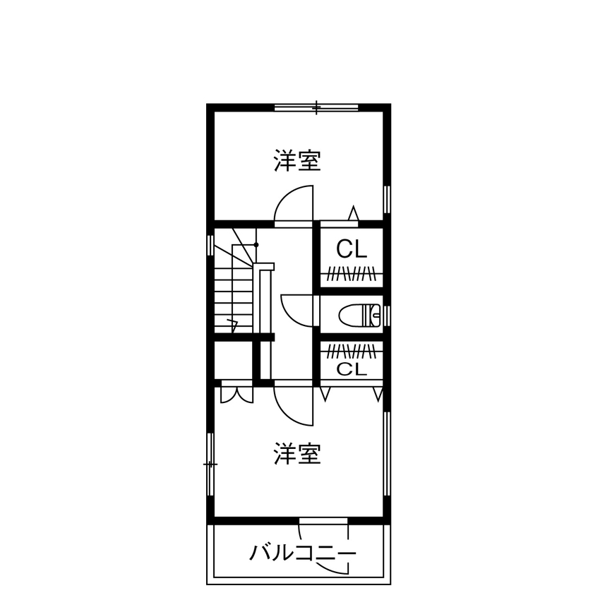 プロネット 【1500万円～1999万円／2階LDK／敷地19.5坪／間取図有】コスト重視で19.5 坪にスタイリッシュな3階建てをの間取り図（3LDK+ガレージ）3階
