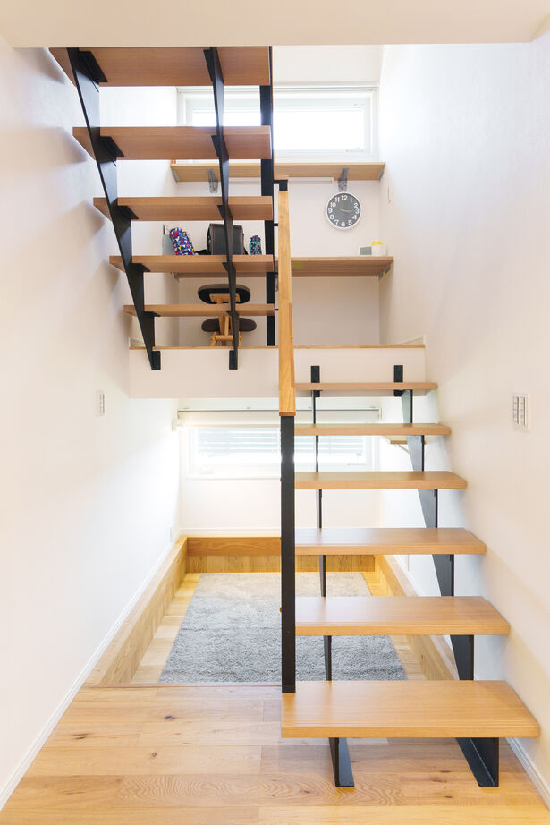 エースホーム 【32坪／1階完結型／3LDK】ヌックとスキップフロア、書斎のある家の建築実例画像5