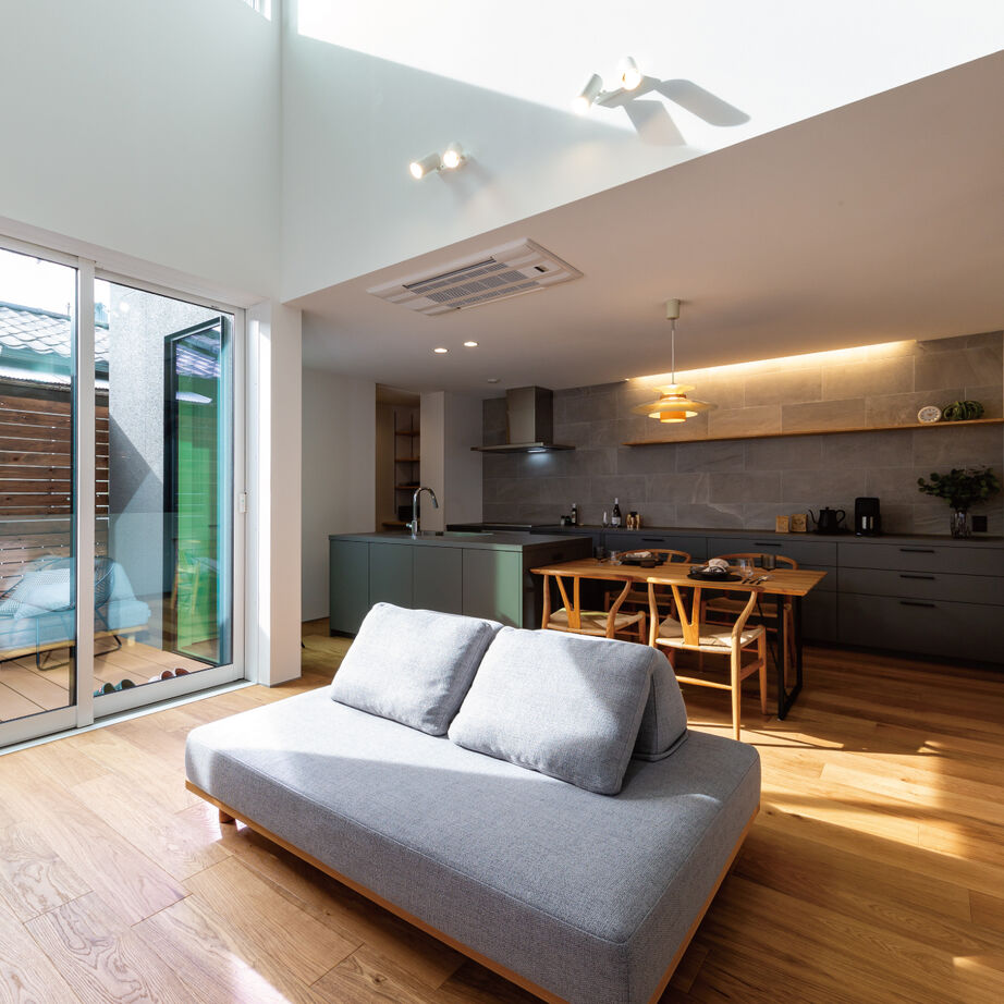 ハウスアップ 【京都市/吹き抜け/30坪台】お洒落な北欧スタイルの家の建築実例画像2