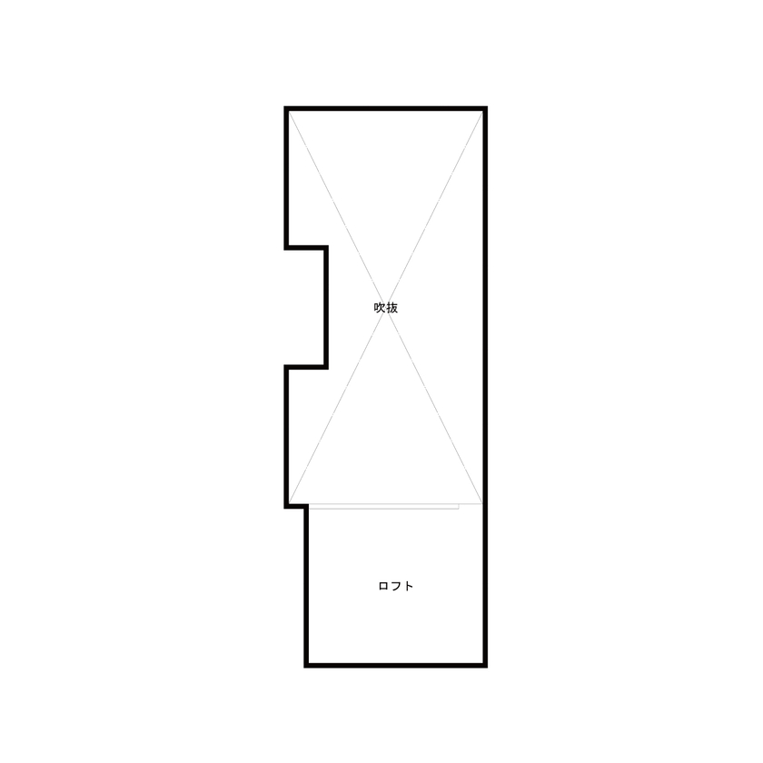 ハウスアップ 【32坪/奥行のある土地/中庭】四季を楽しむ家の間取り図（3LDK+ロフト）ロフト