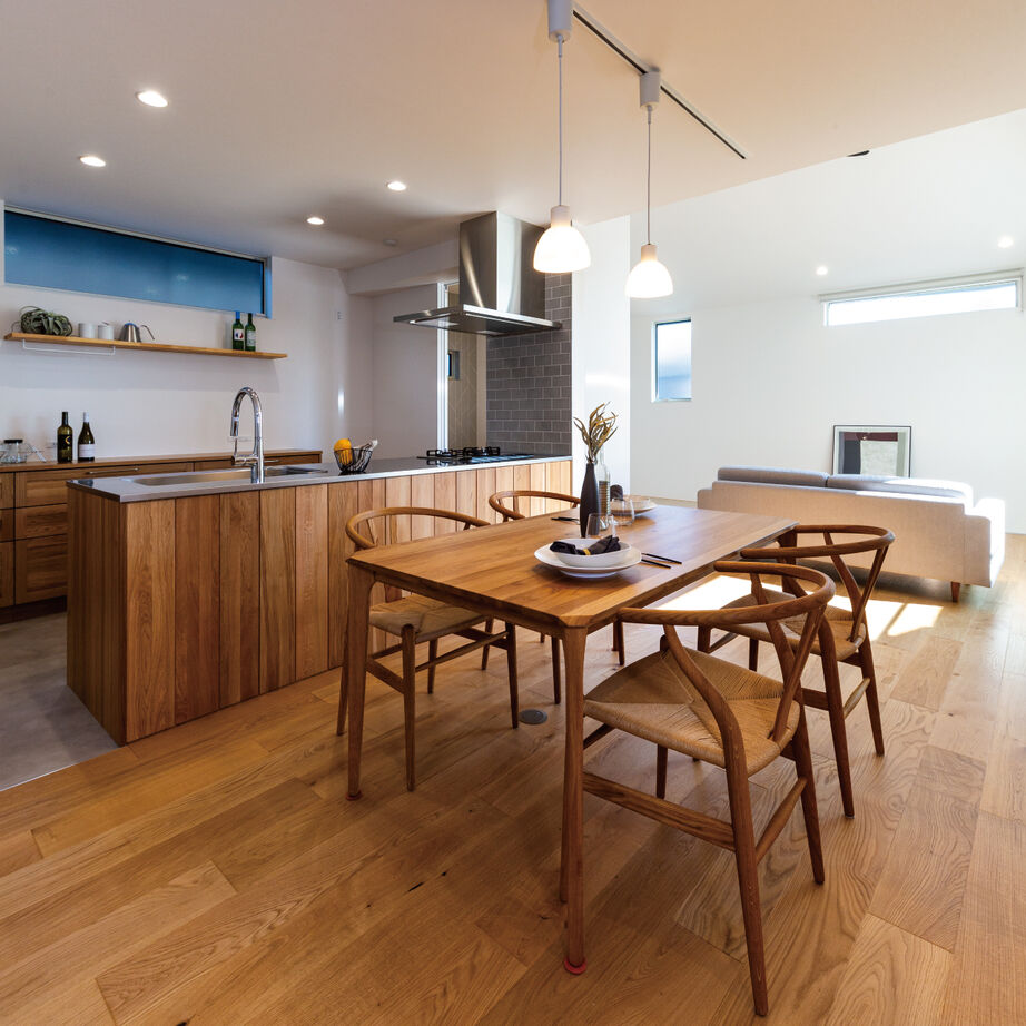 ハウスアップ 【京都市/34坪】お気に入りの木製キッチンが映える家の建築実例画像3