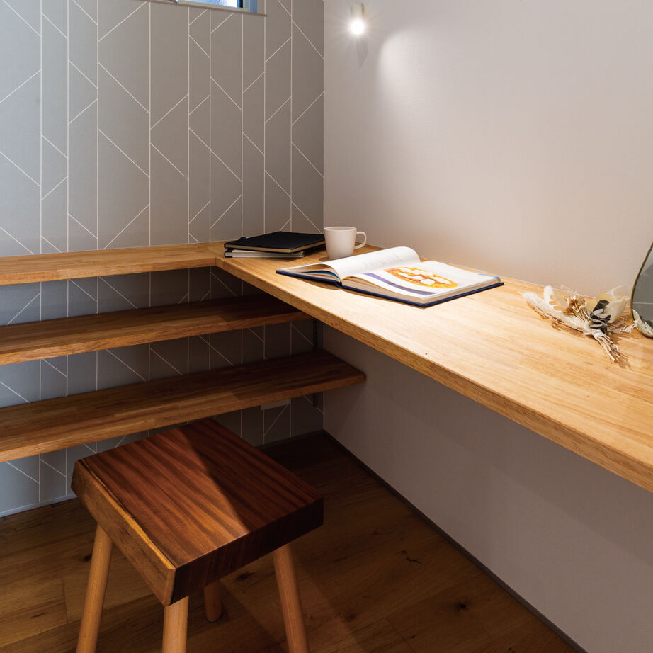 ハウスアップ 【京都市/34坪】お気に入りの木製キッチンが映える家の建築実例画像5