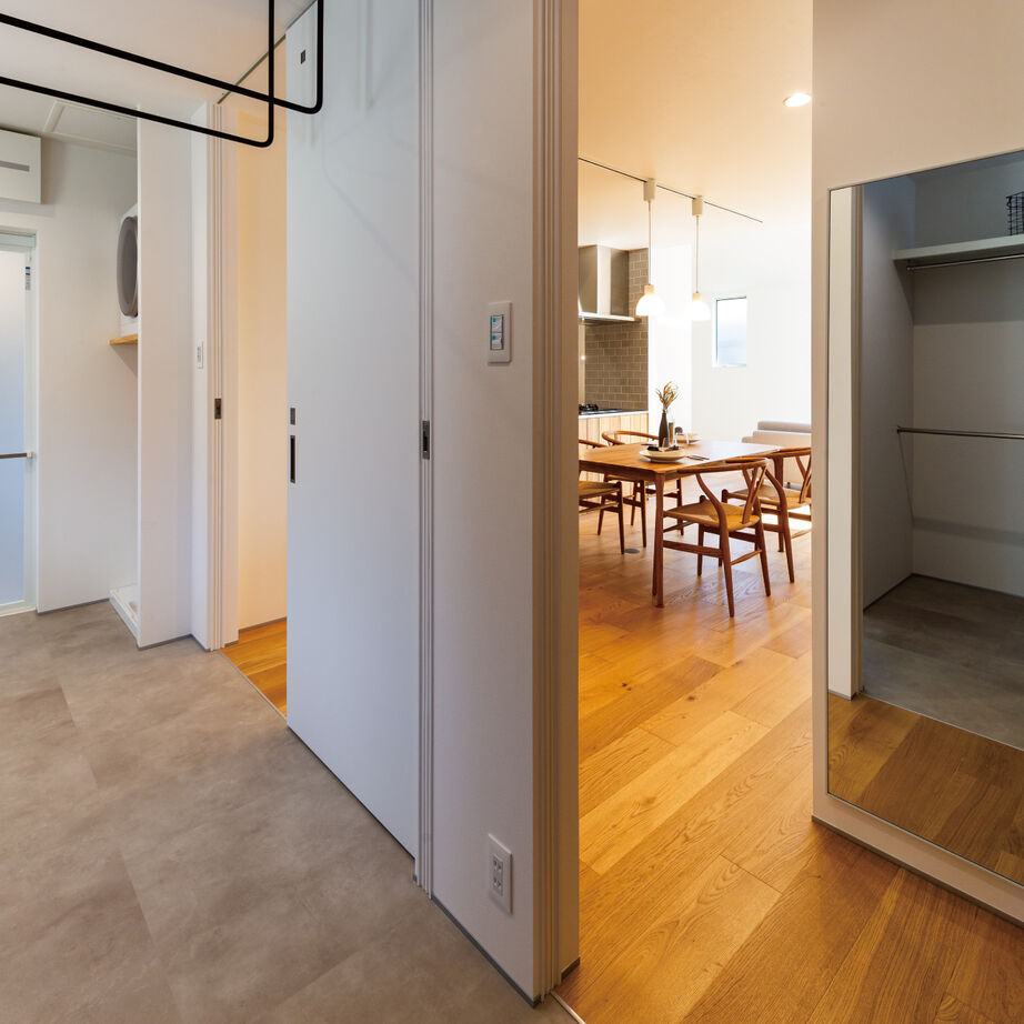 ハウスアップ 【京都市/34坪】お気に入りの木製キッチンが映える家の建築実例画像9