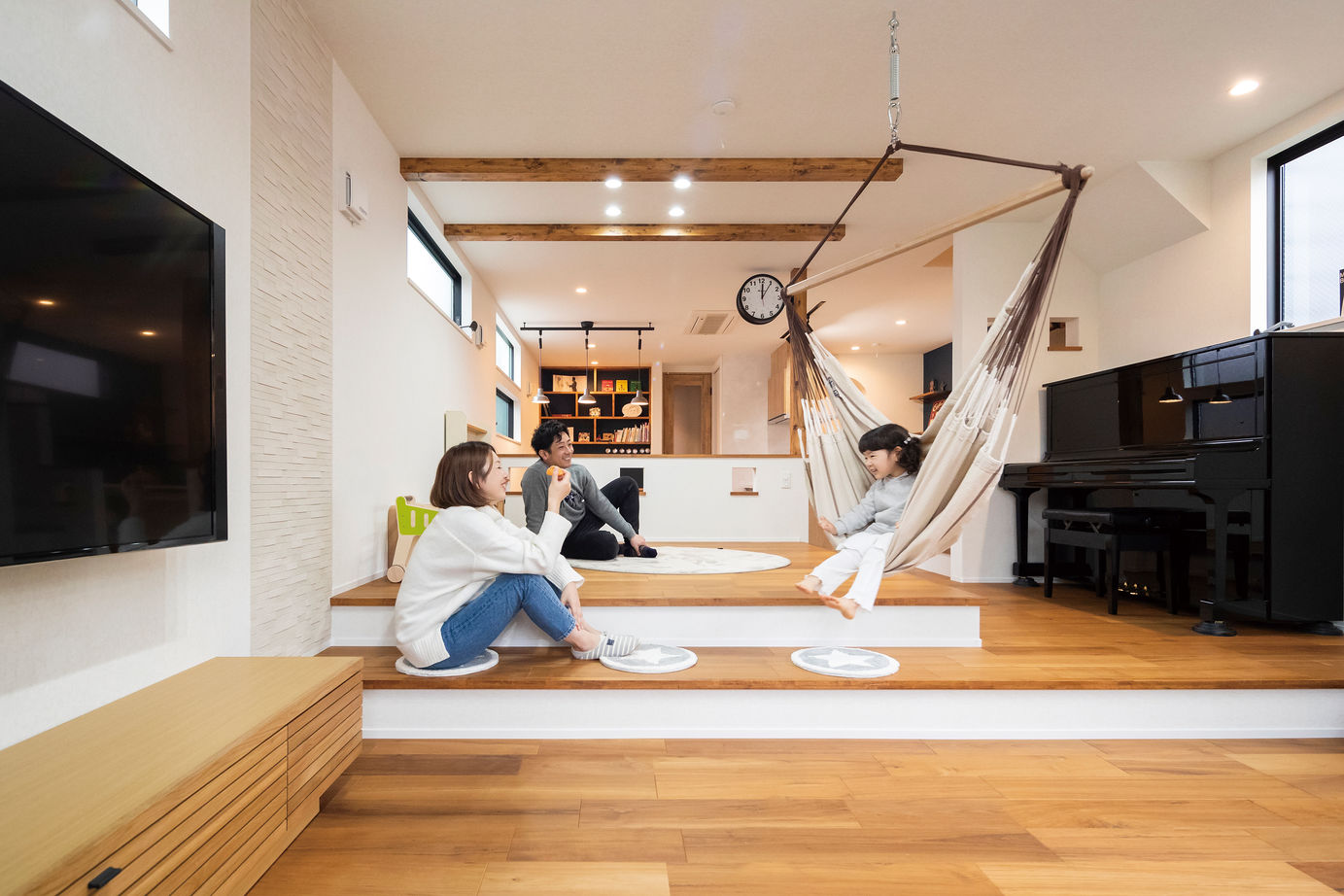 Suumo 3300万円 間取図あり 段差 が楽しい 憧れピットリビングは ダンスのステージにも早変わり Tainn Design 一級建築士事務所 の建築実例詳細 注文住宅