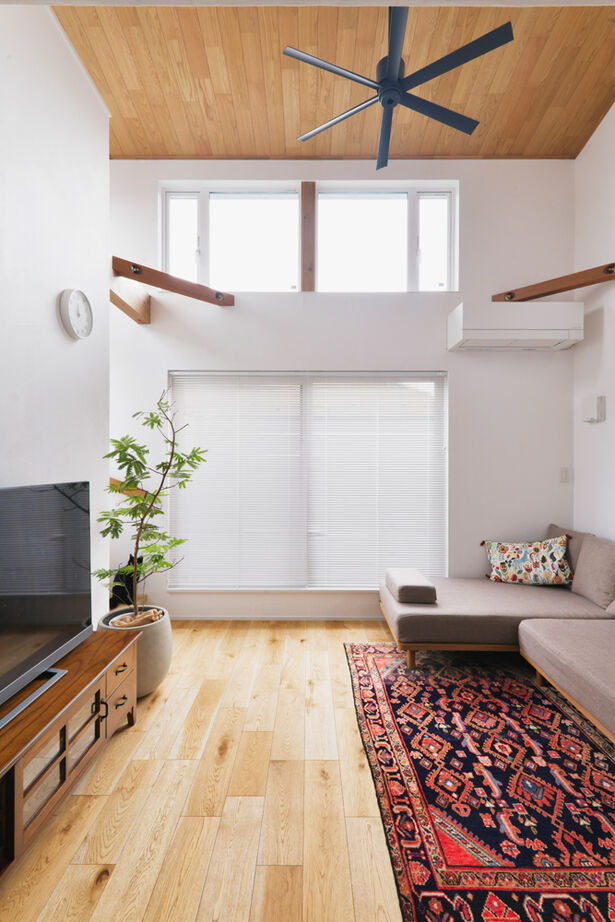 TAINN DESIGN　一級建築士事務所 【2000万円台/28.5坪/ペット住宅/間取り図あり】タイルやクロス一枚にこだわり抜いた個性あふれる住まいの建築実例画像3