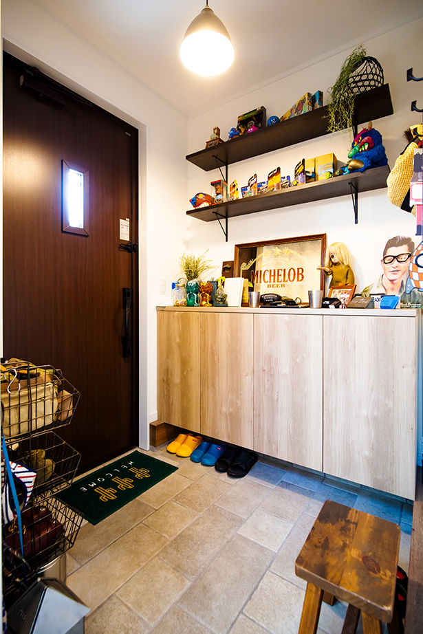 近江建設/アイフルホーム・フィアスホーム 【土間リビング／1000万円台／間取り有】「吹き抜け」＋「庭・ガレージ」＋「インテリア」の開放的な住まいの建築実例画像14