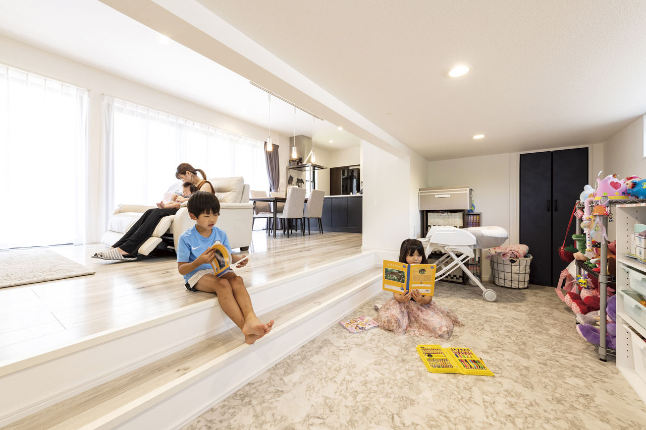 クラフトホーム 【1000万円台/ビルトインガレージ/シンプルモダン/50坪台/4LDK/間取り図】『遊び』にこだわった間取りの家の建築実例画像4