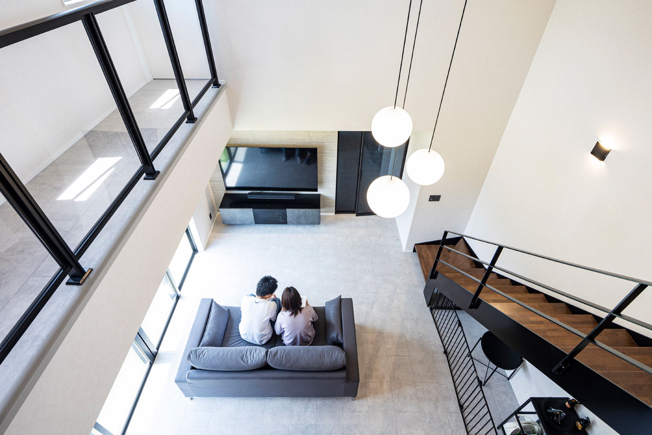 クラフトホーム 【2000万円台/35坪台/シンプルモダン/30代】大空間を実現した吹抜けLDKや造作ランドリールームを叶えた家の建築実例画像3