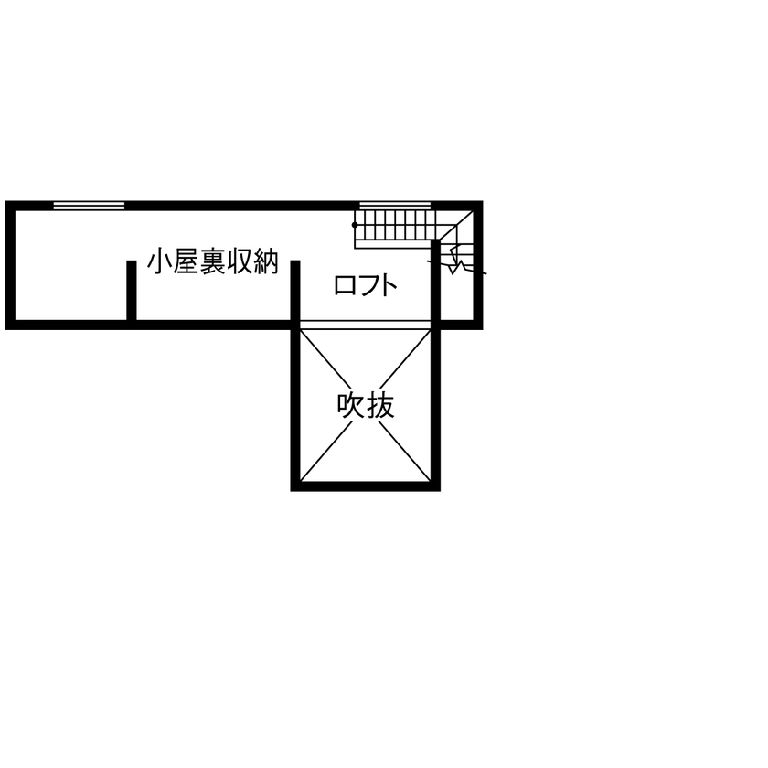 サティスホーム岐阜 【岐阜県×間取り図有×2000万円台×平屋】現在・未来どちらの生活も考え抜かれた、小屋裏活用で開放的な平屋の間取り図（4LDK＋ロフト）小屋裏