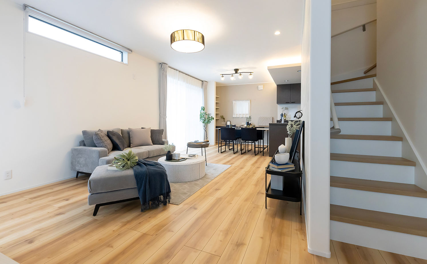 サティスホーム岐阜 【羽島郡×自由設計×モダンスタイル×間取図あり】幾重にも描く回遊動線上に設備も収納も配置した快適な家の建築実例画像5