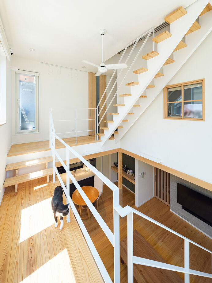 小嶋工務店 TOKYO WOOD 【間取り図あり/30坪台/ペット】まるで巨大なキャットタワー！自由設計ならではの、遊び心ある住まいにの建築実例画像8
