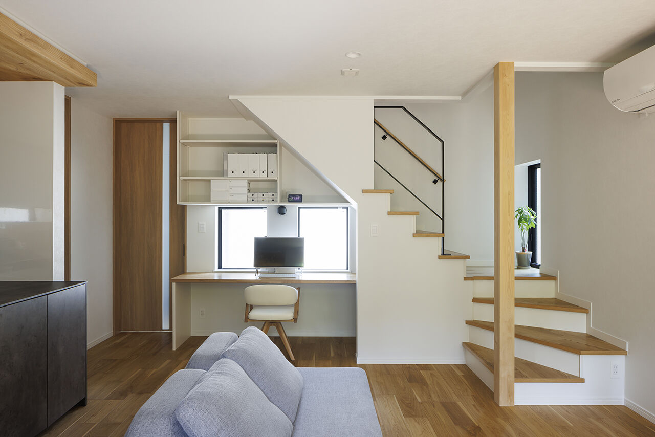 小嶋工務店 TOKYO WOOD 【間取り図あり/20坪台/3000万円台】働く夫婦に、心からのくつろぎを。家事がラク＆緑が映える、癒しのLDKの建築実例画像5