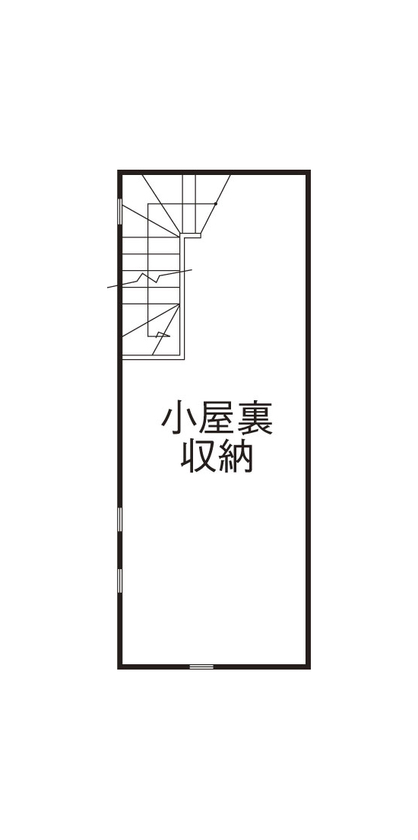 ジャパンホーム（J-style） 【1000万円台/4LDK+小屋裏収納/リビングイン階段/L字型間取り図】2階リビングを暮らしの軸にした家の間取り図（4LDK+小屋裏収納）小屋裏