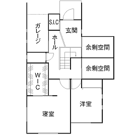 二重断熱の家　ネスト 【2000万円台/ガレージハウス/大空間/間取り図あり/屋上】冬の暖かさに感動。夫婦の夢が叶った大満足の家。の間取り図（4LDK+3S）1階