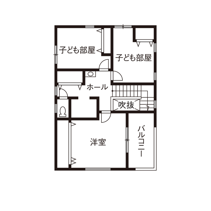 二重断熱の家　ネスト 【2000万円台/間取り図あり/HEAT20/G2/カフェ】一年間ずっと快適な温度です！と性能と価格に大満足の家！の間取り図（4LDK）2階