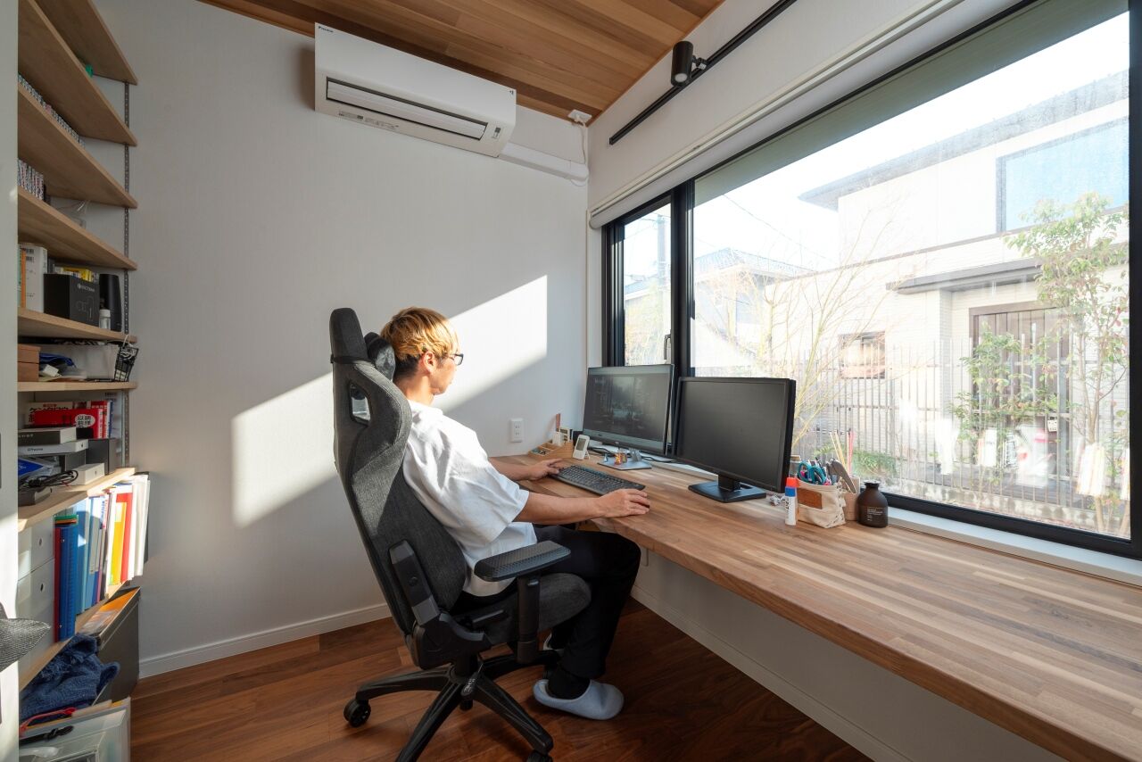 二重断熱の家　ネスト 【3000万円台/ZEH/間取り図あり】冬でもTシャツ1枚の快適な暮らしを実現。窓外の景色も楽しめる大満足の家の建築実例画像5