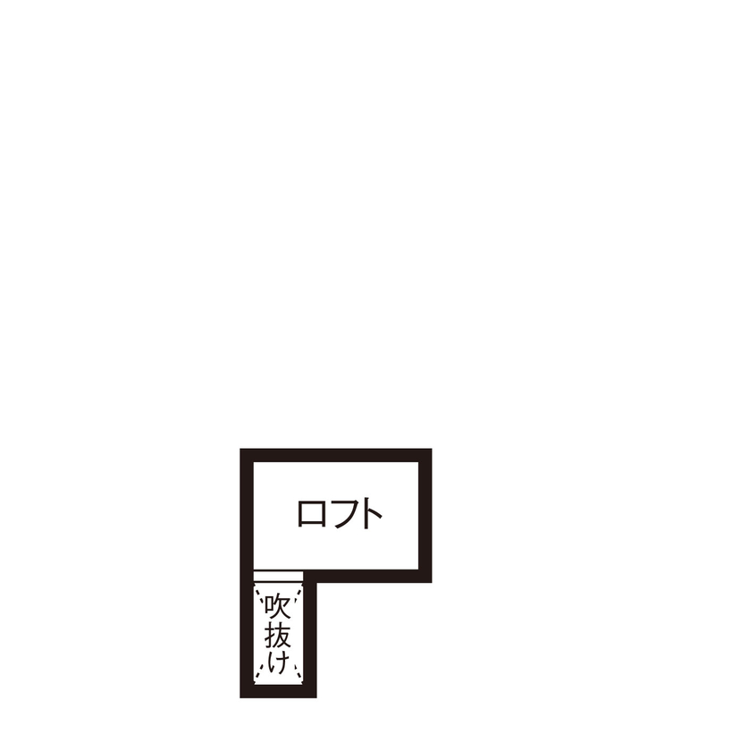 アイ工務店 【兵庫県明石市/2000万円台/二世帯住宅】ハーフ吹抜や外に続くデッキで家族が集うLDKを心地よくの間取り図（4LDK）ロフト