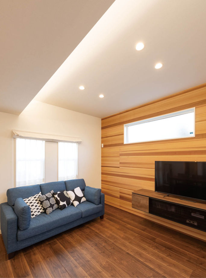 アイ工務店 【兵庫県明石市/2000万円台/二世帯住宅】ハーフ吹抜や外に続くデッキで家族が集うLDKを心地よくの建築実例画像7