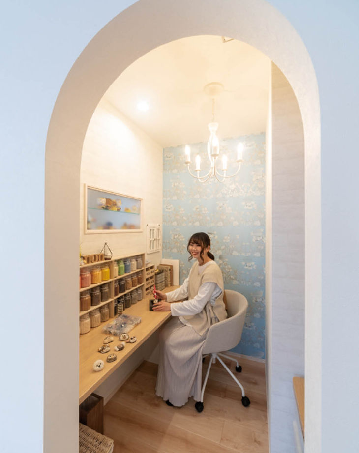 アイ工務店 【広島県広島市/2000万円台/趣味部屋】スキップフロアだから叶った趣味の小部屋とゆとりある収納の建築実例画像4