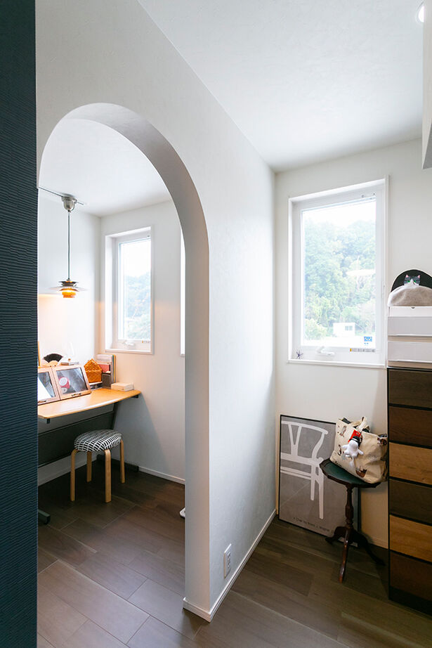 アイ工務店 【延床58.1坪／ダウンフロア／間取り図】窓越しの緑が爽快なリビングに、家族が自然と集う二世帯住宅の建築実例画像13