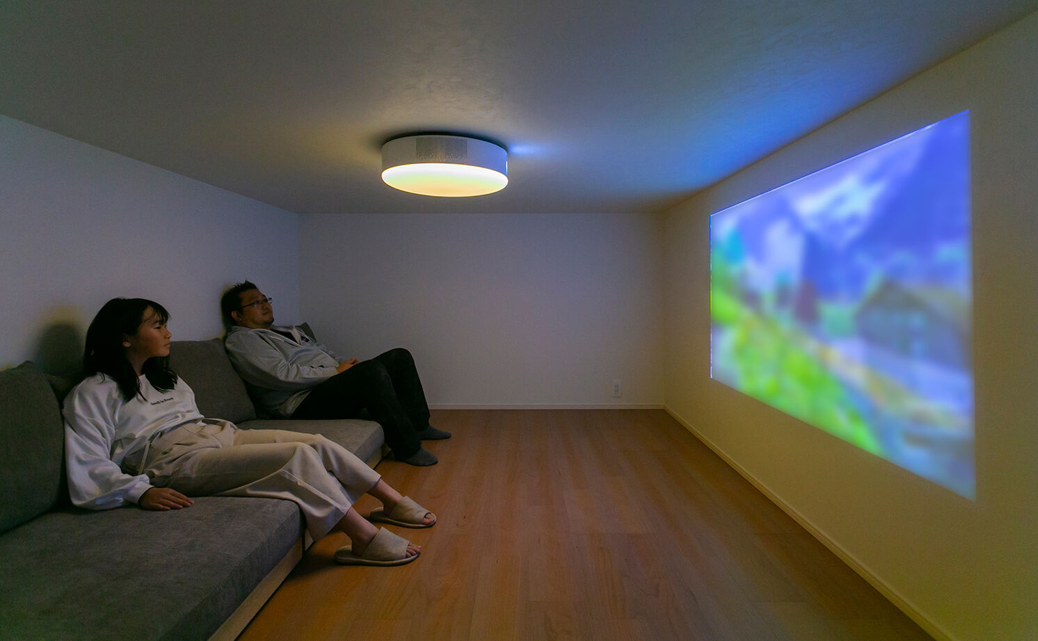 アイ工務店 【延床58.1坪／ダウンフロア／間取り図】窓越しの緑が爽快なリビングに、家族が自然と集う二世帯住宅の建築実例画像16