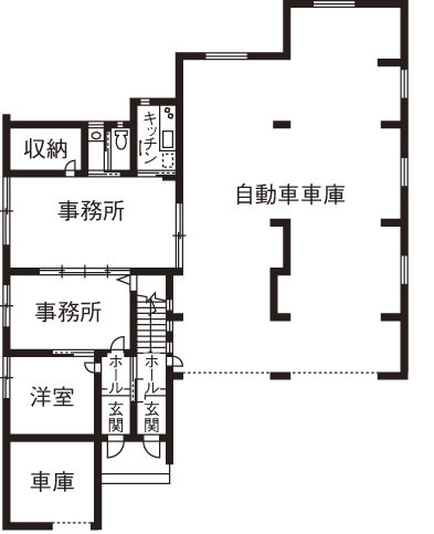 アイ工務店 【千葉県/4000万円台】船＋車を楽しむガレージハウス。好きなものがそばにある暮らしの間取り図（3LDK）1階