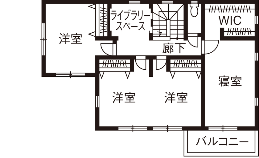 アイ工務店 【神奈川県綾瀬市/2000万円台】明るく広いLDK+快適な動線　心地よい暮らしを叶えた住まいの間取り図（4LDK）2階