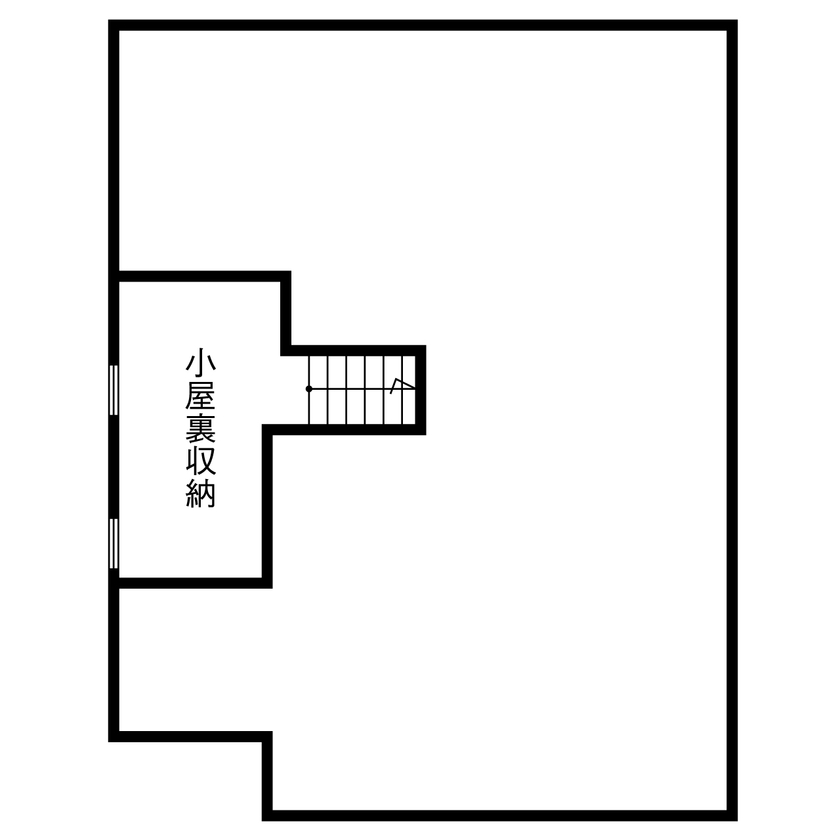 アイ工務店 【神奈川県/2000万円台】スキップフロアの空間デザインと、こだわりの動線。憧れのキッチンを叶えた住まいの間取り図（2LDK）小屋裏