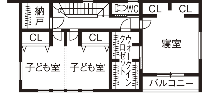 アイ工務店 【2000万円台/ホテルライク/間取り図有】モダンな美しい外観が目を引く様々なこだわりを実現したの間取り図（3LDK）２階