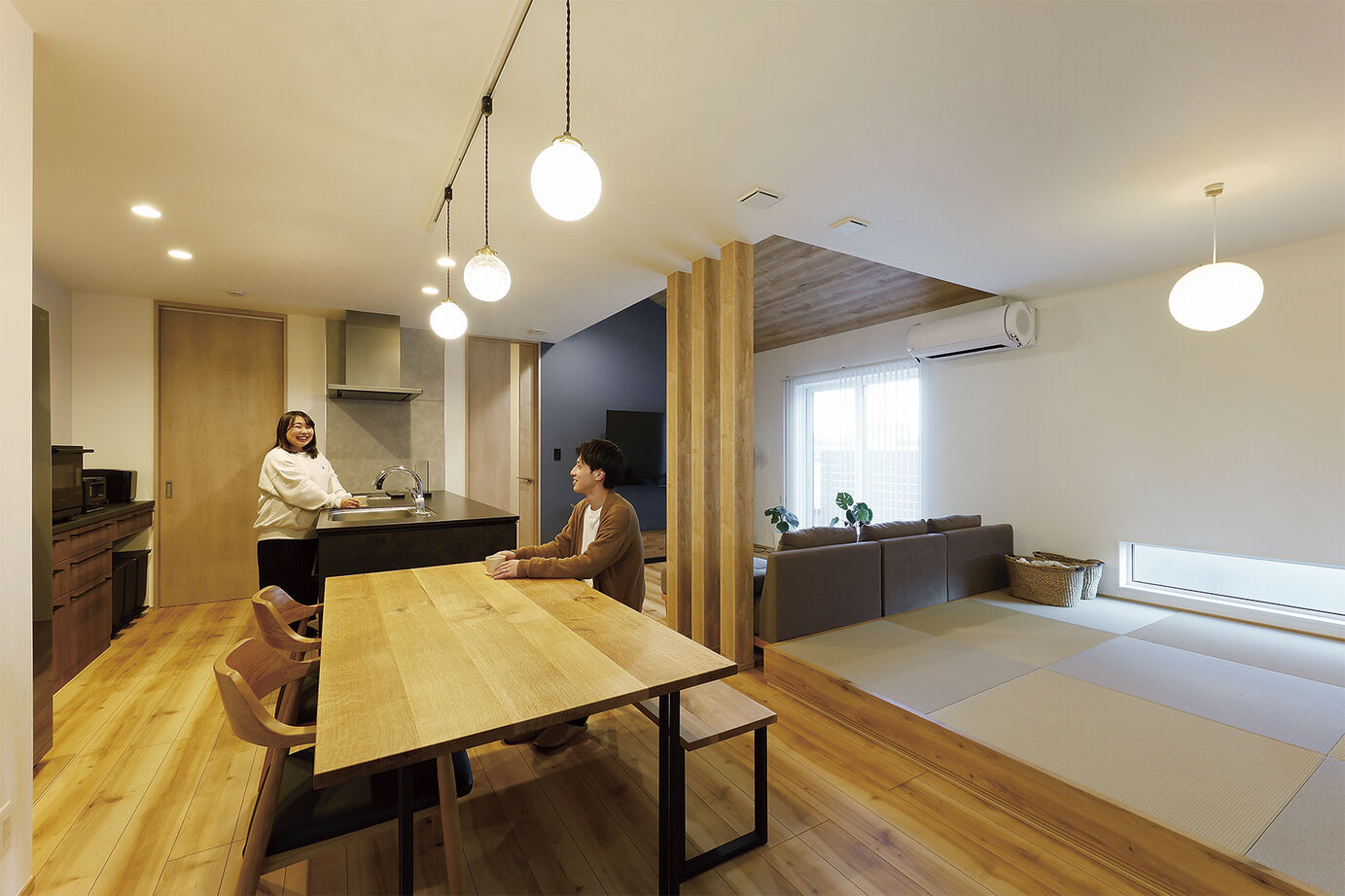 アイ工務店 【延床32.8坪／平屋／動線／間取図】水回りの生活音が響かず静か。すっきりゆったりLDKの住まいの建築実例画像3