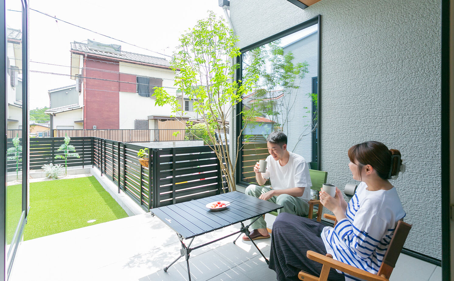 アイ工務店 【延床33.6坪／小屋裏収納・納戸／間取り図】回遊動線で家事の効率化を実現。休日は光あふれる中庭で朝食をの建築実例画像10