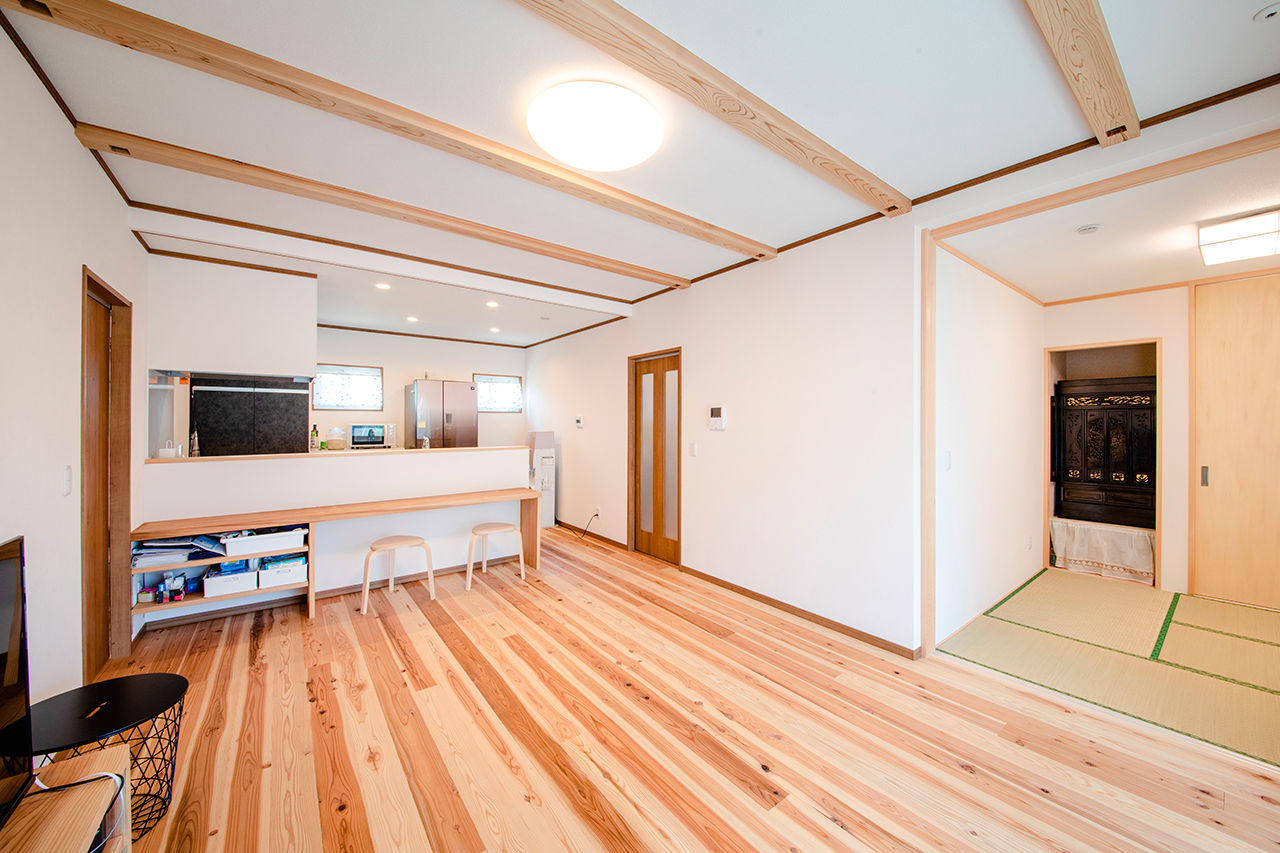 水田建設（水田建築一級建築士事務所） 【平屋｜1000万円台｜20坪台｜間取り有】静岡県産材の補助金を活用した自然素材のコンパクトな家の建築実例画像6