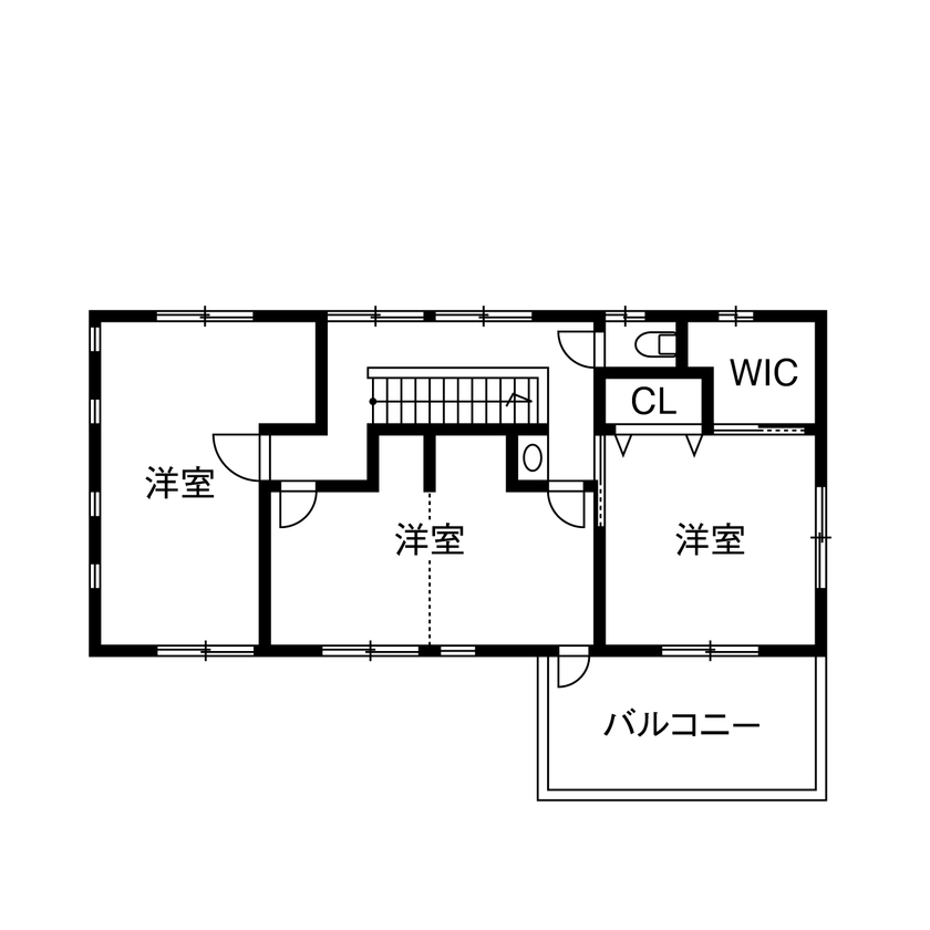 水田建設（水田建築一級建築士事務所） 【太陽光10kW×耐震等級3｜間取り有】大家族がのびのびと、自然とともに暮らすアウトドアリビングのある家の間取り図（4LDK）2階