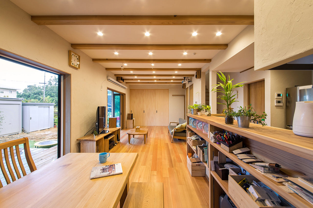 水田建設（水田建築一級建築士事務所） 【太陽光10kW×耐震等級3｜間取り有】大家族がのびのびと、自然とともに暮らすアウトドアリビングのある家の建築実例画像7