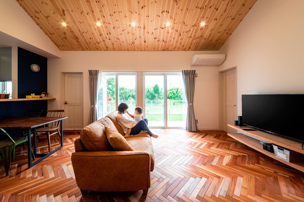 水田建設（水田建築一級建築士事務所） 【平屋｜2000万円台｜30坪台】廊下がないオープンな間取り。エアコン1台で涼しいハイスペック平屋の建築実例画像3