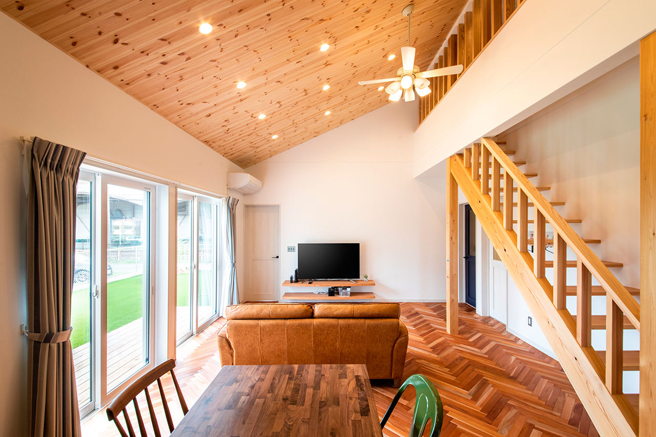 水田建設（水田建築一級建築士事務所） 【平屋｜2000万円台｜30坪台】廊下がないオープンな間取り。エアコン1台で涼しいハイスペック平屋の建築実例画像4