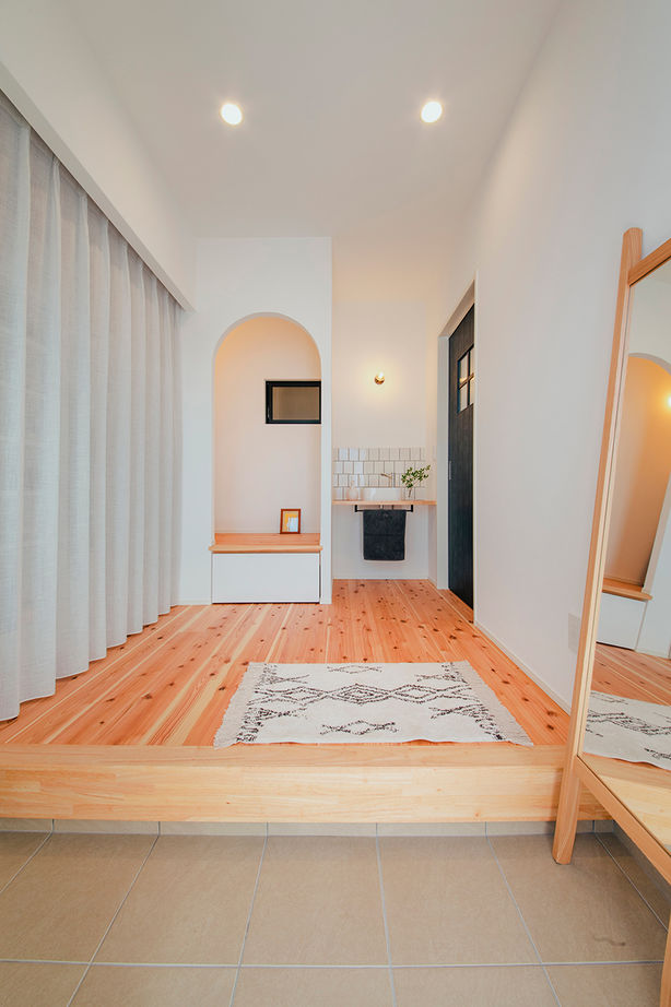 水田建設（水田建築一級建築士事務所） 【平屋｜2000万円台｜30坪台】平屋で完全分離の二世帯住宅。ゆとりある空間設計とコンパクトを同時に実現！の建築実例画像3