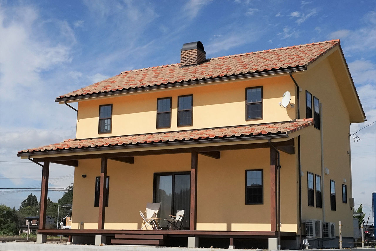 Roots工務店  「soboku」 【延床39坪/土地80坪】欧風デザイン/薪ストーブ/漆喰壁/家族でゆっくり過ごす、丁寧な暮らし/ガス式乾燥機の建築実例画像9