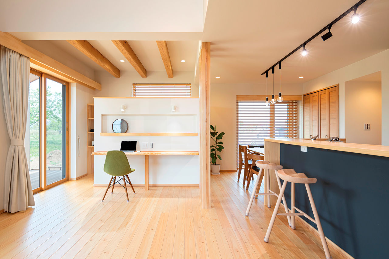 埼玉の平屋　アップルホーム 【2000～2499万円】温度差がほとんどない全館空調。外張り断熱との相乗効果で夏も冬も素足で過ごせて、快適の建築実例画像2