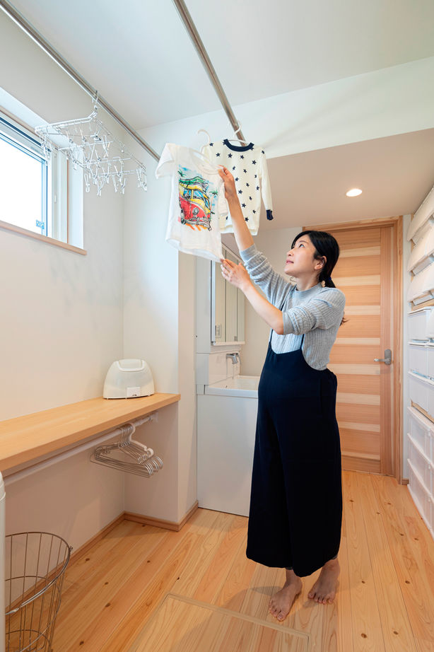 埼玉の平屋　アップルホーム 【2000～2499万円】温度差がほとんどない全館空調。外張り断熱との相乗効果で夏も冬も素足で過ごせて、快適の建築実例画像7